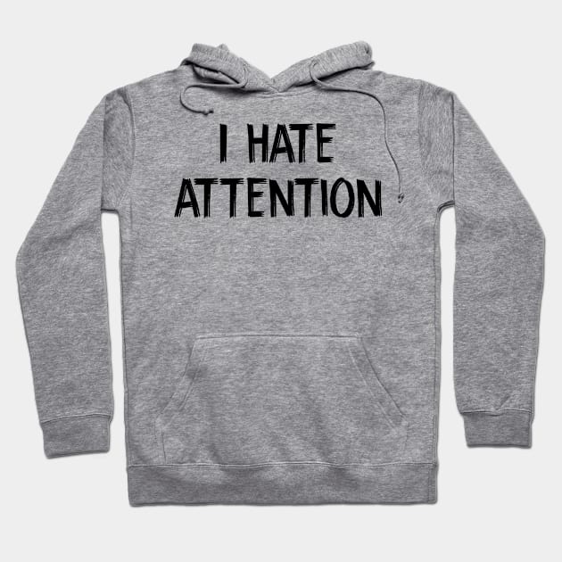 I hate attention white lies party Hoodie by TIHONA